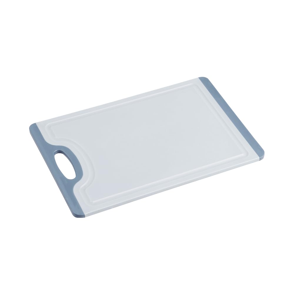 KESPER 30836 Chopping Board with Slip Stop, Plastic, Dimensions: 29.5 x 19.5 x 0.75 cm, Colour: Blue