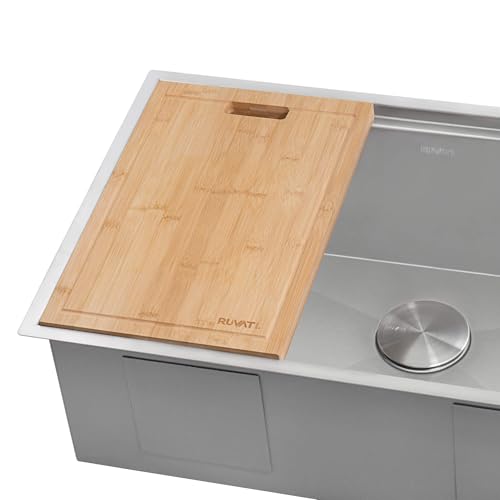 Tabla de cortar rectangular de bambú Ruvati 43.82x27.94cm miniatura 2