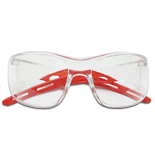 Image of VENUS - E-306 CHC - Safety Goggles - ISI Certified, Polycarbonate Hard Coated Anti-Scratch Lens, UV Protection, Industrial, Cycling, Bike & Car Driving - Clear Lens - Pack of 1
