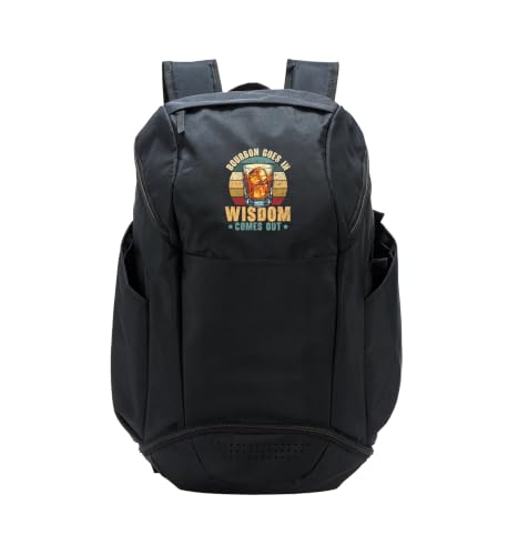 Bourbon Drinker Whiskey Lover Old Fashioned Alcoholic Sport Backpack