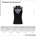 LUMINFLY Youth Padded Training Vest, Black Sleeveless Football Shirt with Chest Protection and Quick-Dry Material