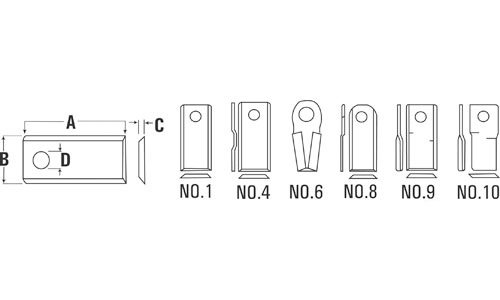 Galfre Mower Disc Blade Pack of 25 Part No: A-GA98D