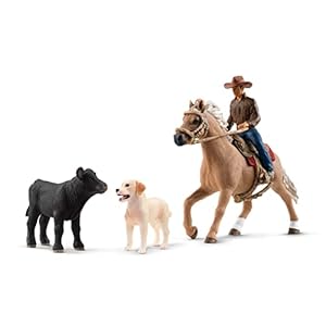 schleich 42578 Westernrijden, voor kinderen vanaf 3 jaar, Farm World – speelset