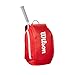WILSON 2025 Super Tour Red Tennis Backpack - Red/White, Holds up to 2 Rackets