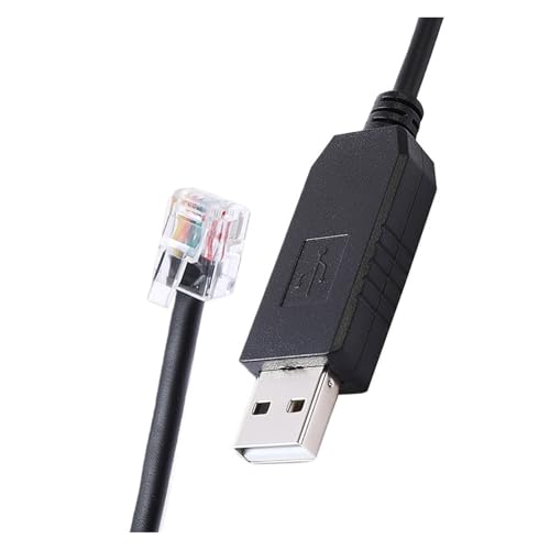 LINGQE Unitronics PLC Programming Cable PL2303 USB RS232 to RJ11 6P6C Serial Cable for Downloading and Communication(300cm)