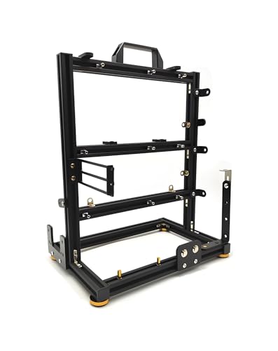 Magemata ITX ATX MATX EATX PC Frame Test Bench, Test Bench Open Air Case Water Cooling Fan Chassic, Open Air Frame Chassis Bracket, DIY Computer Motherboard Case Rack, Motherboard Chassis Set