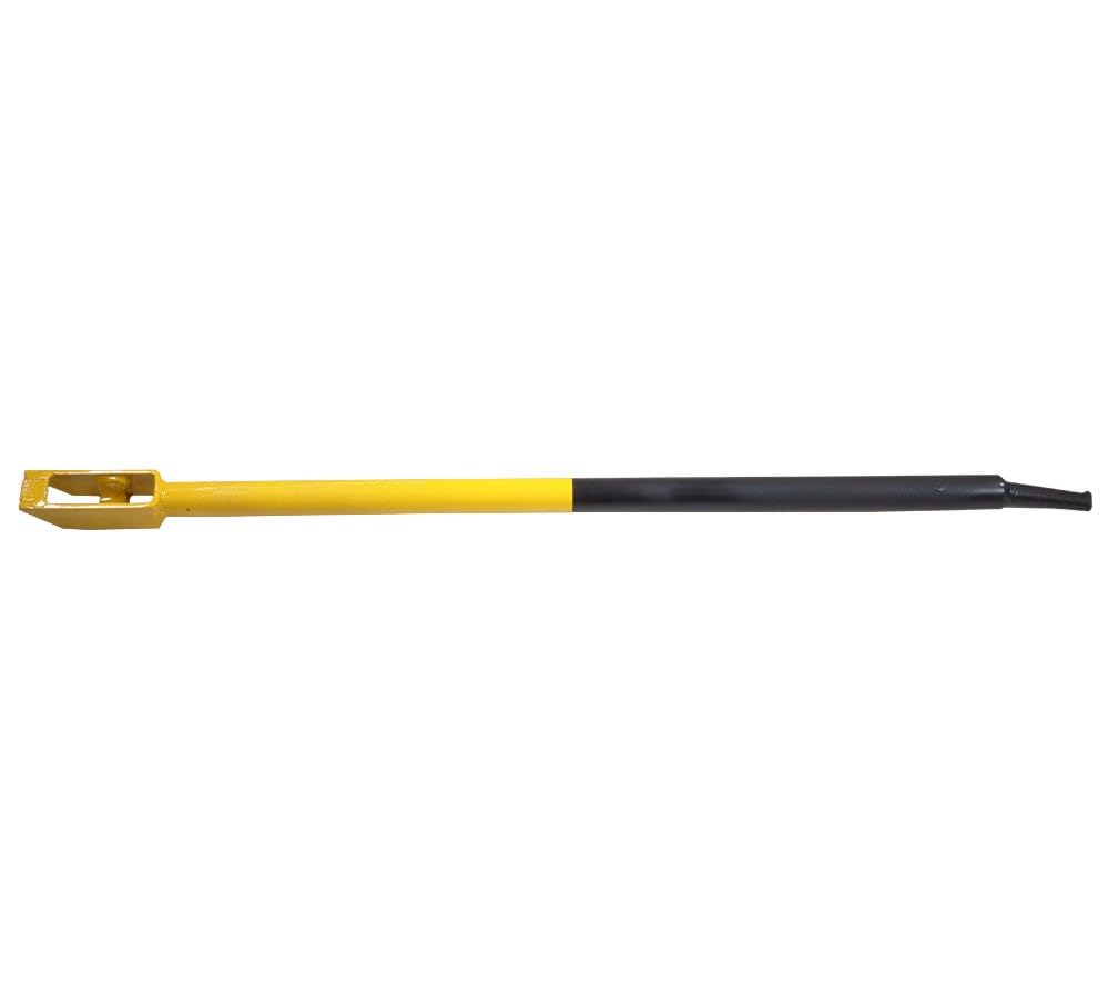 40" Combination Winch Bar for Flatbed Trailer - Black &amp; Yellow Powder Coated Carbon-Steel Combo Winch Bar with Non-Slip Handle &amp; Square Head for Chain Lever Binders