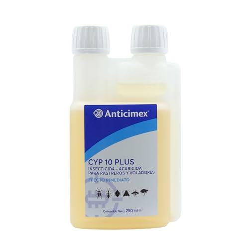 Anticimex Insecticida Concentrado CIPERGEN 9,3% | Cucarachas, Mosquitos, Tigre, Hormigas, Ácaros, Moscas | Alta Eficacia Efecto Inmediato | 250 ml | Rastreros y Voladores