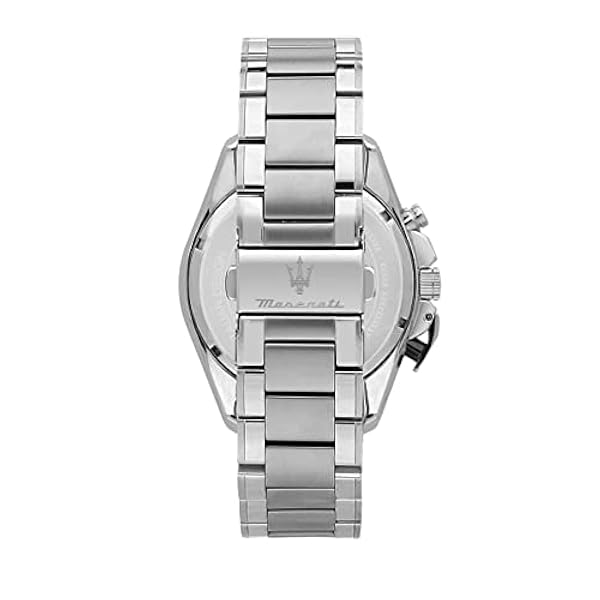 Maserati Herenhorloge Coll. Traguardo Limited Edition, chronograaf, kwarts R8873612047, Zilver, 45mm, armband