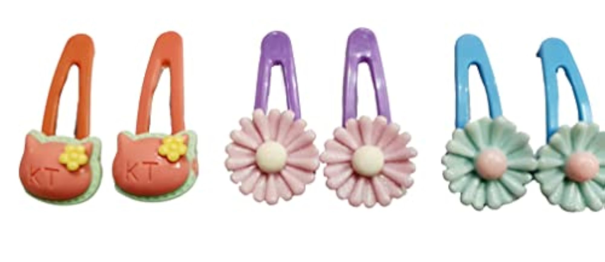 6pc Multicolored Printed Hair Clutcher Set for Women & Girls