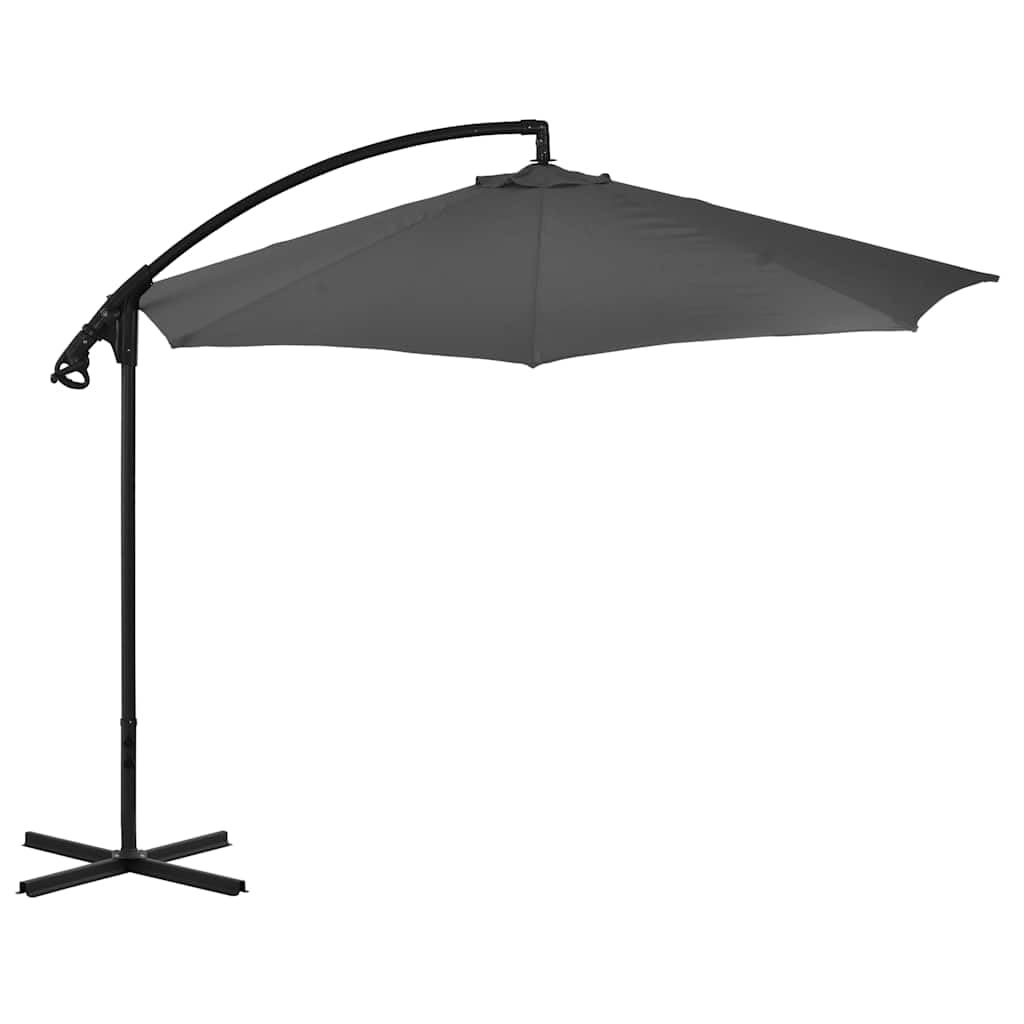 SYDE Sombrilla Voladiza 300 cm con Poste de Acero