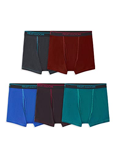 Fruit Of The Loom 5STTELC Boys' And Toddler Boxer Briefs, Tag Free & Breathable Underwear cover