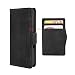 Produktbild GOKEN Leder Folio Hülle für Oppo A74 4G, Flip TPU Liner PU Lederhülle Brieftasche Mit Kartensteckplätzen, Handyhülle Schutzhülle Case Cover mit Ständer Funktion (Schwarz)