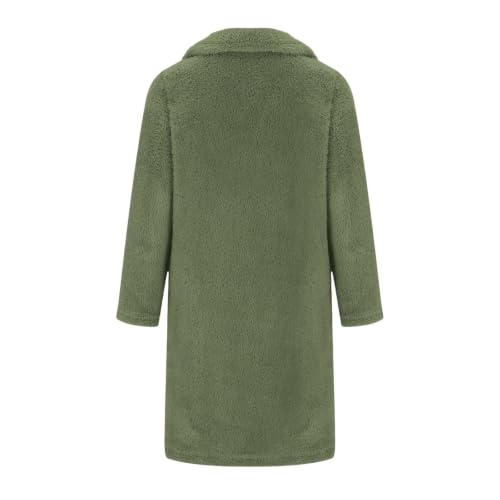 FPMLUXLL Sherpa Jacket Women Long Warm Full Zip Up Fall Winter Fleece Coat - image 5