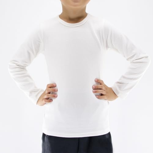 Image of POBIDOBY Toddlers Long Sleeve T-Shirt Soft Cotton Top Tees for Girls and Boys 1-Pack