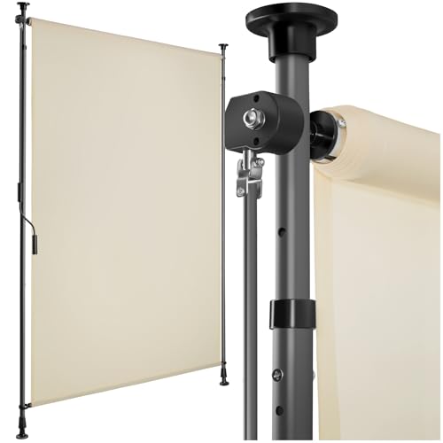tectake® Store banne sans Perçage Vertical avec Manivelle, Multi-Fonction Store Vertical...