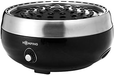 Miniatura 2 de Homping Grill. Parrilla de barbacoa a carbón portable. Produce menos humo. Tiene ventilador eléctrico para el control del aire y el calor. Parrilla