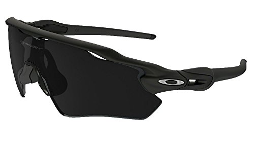 Oakley Men's Radar Shield Sunglasses (Matte Black Frame Extended View Solid Black...