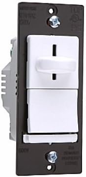 Legrand - Pass & Seymour Dimmer Switch, Incandescent Preset Slide, 600W, White, LS603PW