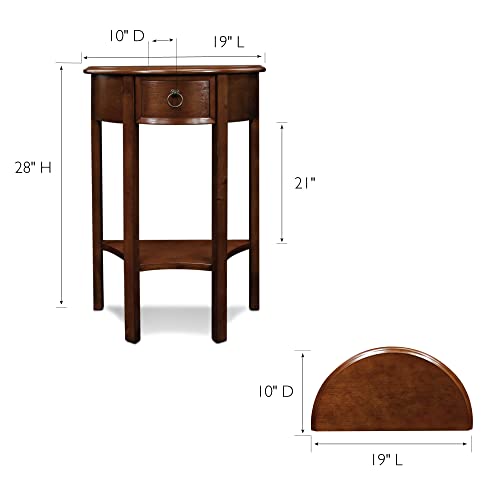 Image of Leick Home Seneca Console Table, 19 inch, Pecan
