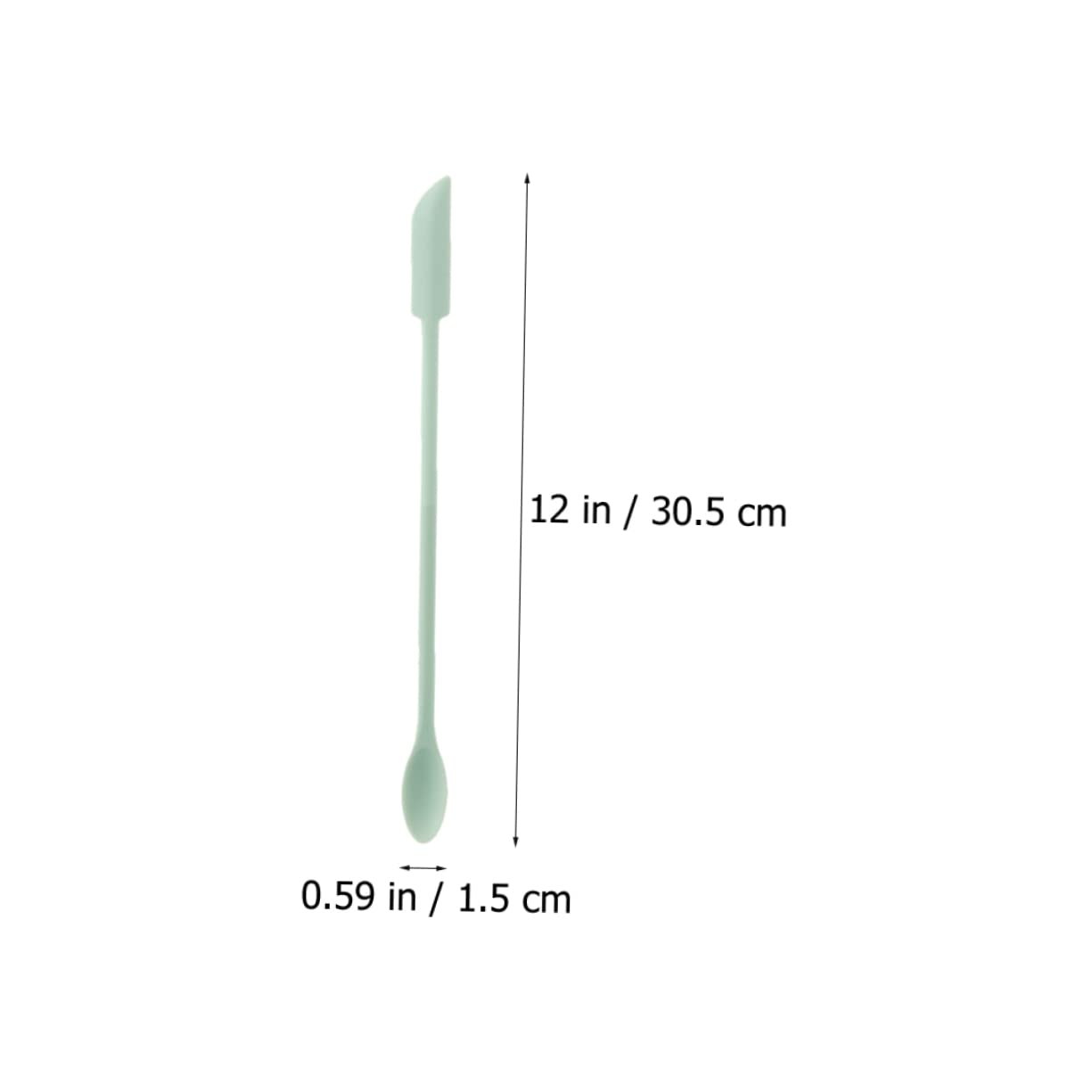 3Pcs Silicone Dessert Jam Scrapers Flexible Kitchen Spatulas for Cream Butter Jam Food Grade Silicone Baking Tools Light Green