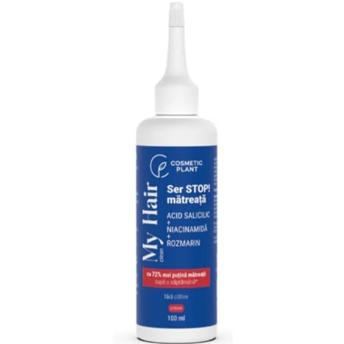 MyHairClean - STOP! Forfora Siero 100ml - Rimuove Rapidamente la Forfora, Riduce l'Irritazione del Cuoio Capelluto, Effetto Sebo Regolatore, Siero Purificante per Cute con Forfora, senza Risciacquo