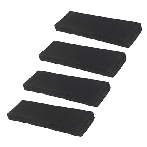 Protector de pared de garaje negro anticolisión 4 Pack | SeSean Adheśive Auto Türschutzchter, Kratzfestes Schild, Parksicherheit, Selbstkleber para los polos tapicería | Vehículo, Camión, RV