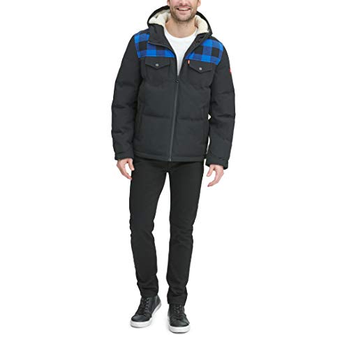 Image of Levi's Men's Performance Hooded Puffer Trucker Jacket (Regular & Big & Tall Sizes)