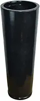 Vaso Classic Ibiza Grande em Polietileno Para Flores ou Palntas (Preto Liso Polido)