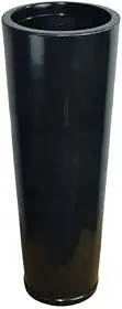 Vaso Classic Ibiza Grande em Polietileno Para Flores ou Palntas (Preto Liso Polido)