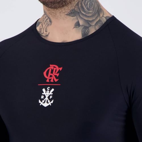 Camisa Térmica Flamengo Guanabara Manga Longa Preta