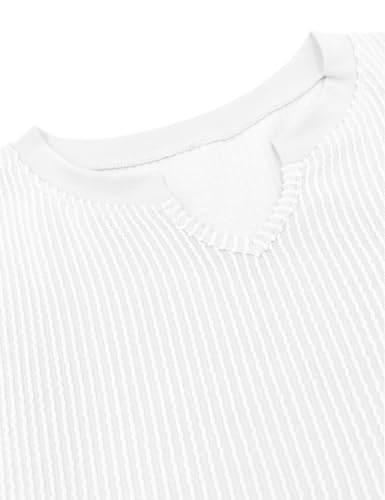 Floral Find Girls Casual Short Sleeve V Neck T-Shirts Loose Fit Tunic Tops Summer Cute Tee Blouse3