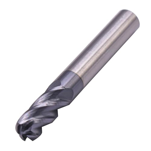 Image of BestParts 5 /16 inch 4 Flute Ball Nose Solid Carbide End Mill - AlTiN Coated | 30 Degree Helix, 5 /16 inch Cutting Diameter, 5 /16 inch Shank Diameter, 13 /16 inch Length of Cut, 2-1 /2 inch Overall Length