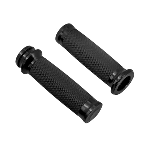 Poignées de guidon de moto de 2,5 cm pour FLHR, FLHT et Trike noir chrome