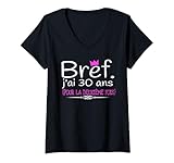 j'peux pas j'ai 60 ans Femme Je Peux Pas J\'Ai 60 Ans Anniversaire Humour T-Shirt avec Col en V
