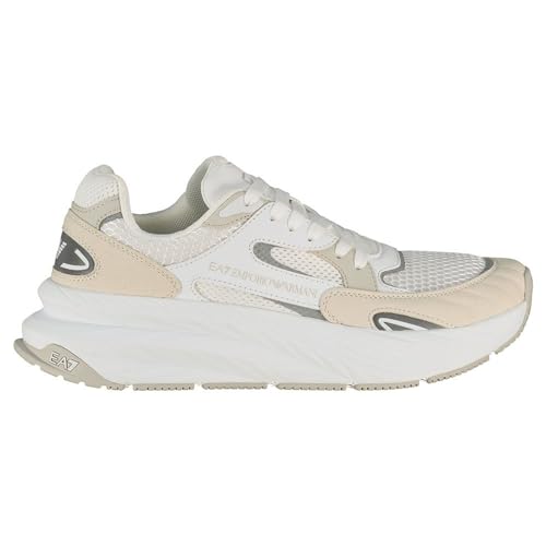 EA7 Baskets Crusher en cuir PU et textile pour un look streetwear chic au quotidien