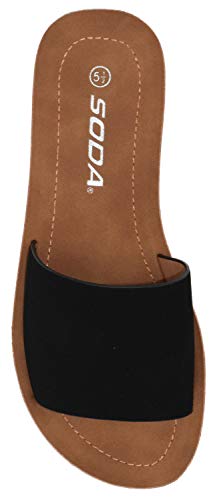 Image of Soda Shoes Women Flip Flops Basic Plain Slippers Thongs Sandals Strap Casual Beach Ella-S