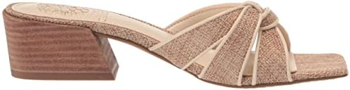 Vince Camuto Women's Selarin Block Heel Sandals Heeled, Natural Multi, 8.5 | Image 5
