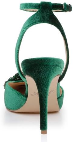 Jewel Badgley Mischka Tailynn Pointed Toe Velvet Stiletto Heels - Image 8