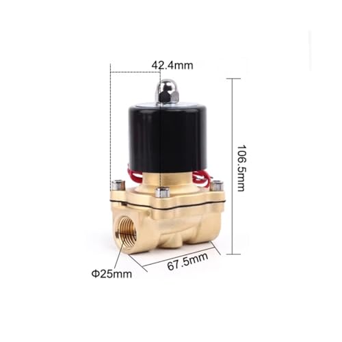 Vanne pneumatique 2W025-08 AC220V électrovanne laiton normalement fermée