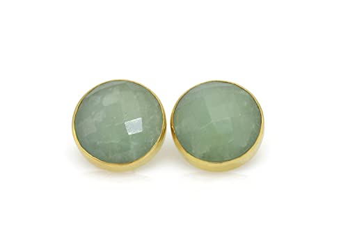 Idée cadeau mariage avec des boucles d'oreilles or et aigue-marine pour demoiselle d'honneur