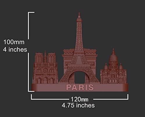 Estatua modelo ciudades famosas 3D para decoración miniatura 6