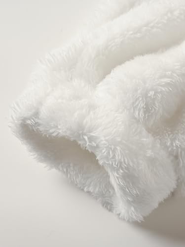 Mens Big and Tall Fleece Pajamas Set Pullover Pants Fluffy Plush Warm Loungewear Crewneck Sleepwear XL-9XL 5