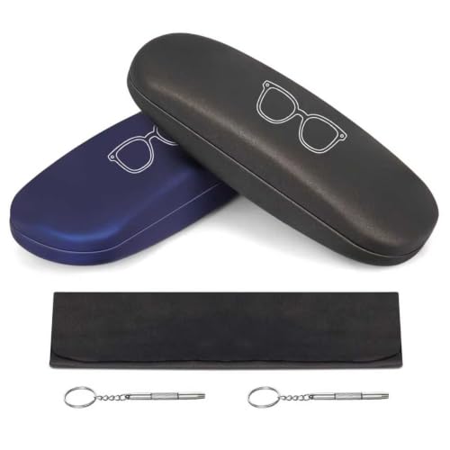 Image of RayLove Unisex Hard Shell Eyeglasses Cases, Protective Case For Glasses