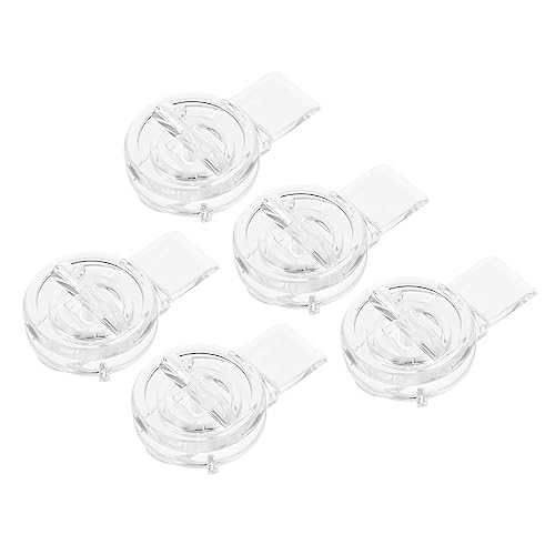 Image of GARVALON 5pcs Acrylic Latch Buckle Lock Box Latch Hasp Solid Design for Suitcase Jewelry