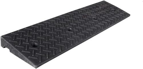 Threshold Ramp, Rubber Ramps Kerb Heavy Duty Curb Ramps,for Driveway, Sidewalk, Threshold Ramp with Fixing Screws (Size : 100x25x5cm) (One Color 100x25x7cm)