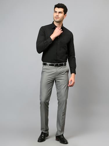 Image of Cantabil Solid Shirt Collar Full Sleeve Regular Fit Formal Shirt for Men with Pocket | Cotton Formal Shirt for Men | Formal Wear Shirts for Men (P MSHF00364C)