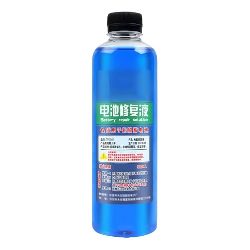 Battery Restore - Solución líquida de 500 ml, solución ácida de batería para renovación de batería, ácido limpiador de terminales líquidos, agua desionizada de almacenamiento destilada