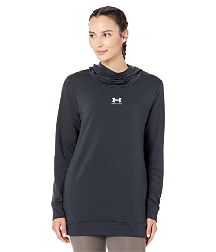 Tunique Under Armour Rival Terry pour femme en noir taille M