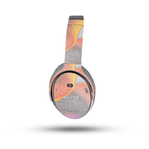 Image of MightySkins Glossy Glitter Skin Compatible with Bose QuietComfort 35 II Headphones - Marble Magma | Protective, Durable High-Gloss Glitter Finish | Easy to Apply